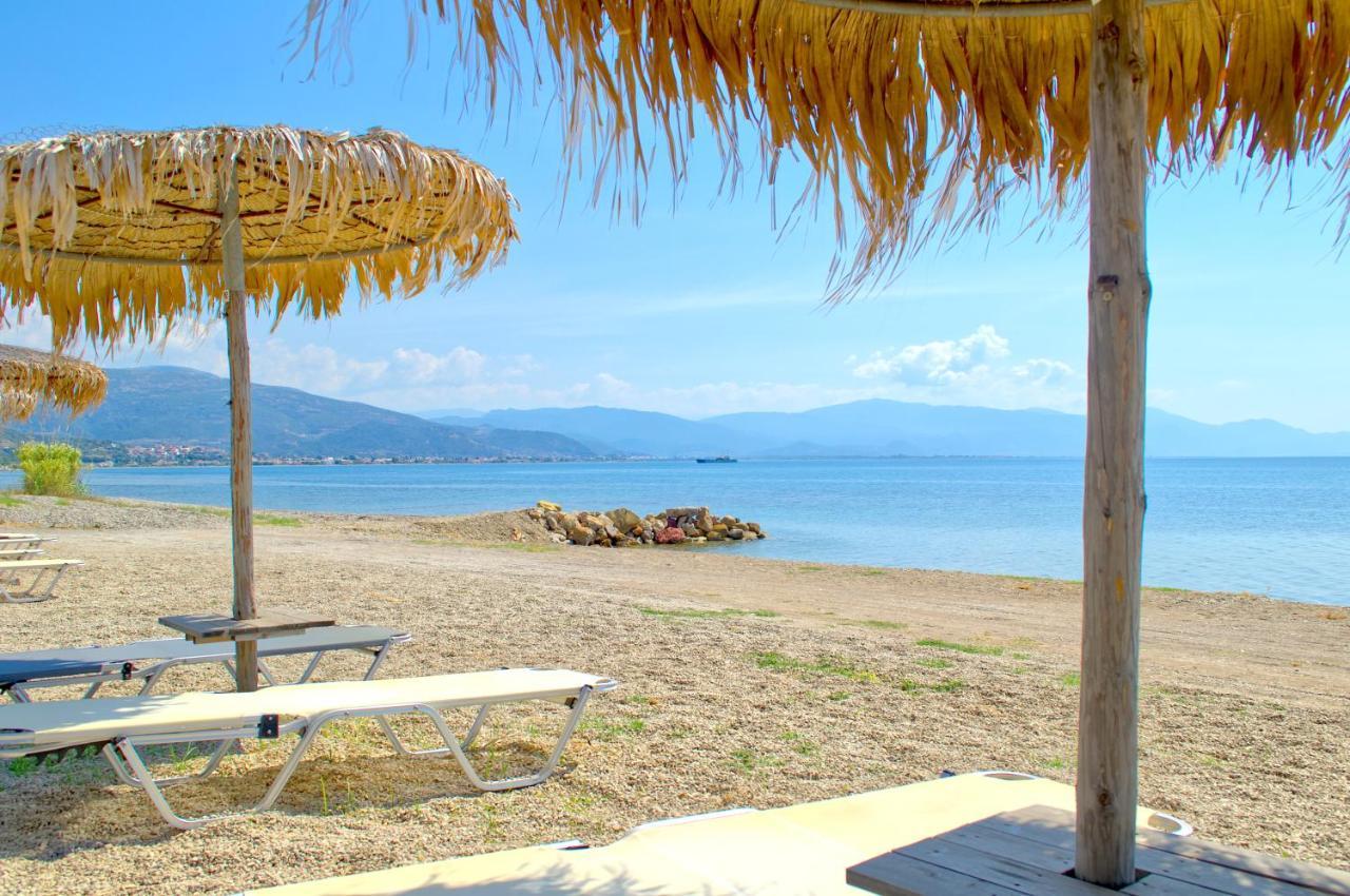 Epipleon Luxury Suites -106- Δωμάτιο 40Τμ Με Βεράντα 45Τμ Μπροστά Στην Θάλασσα นาฟปาคตอส ภายนอก รูปภาพ